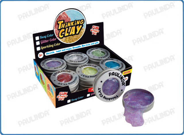Glitter Colors 12x50g Thinking Clay