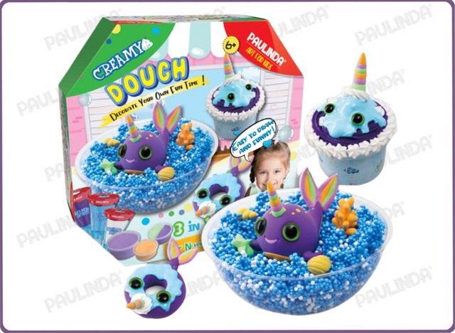 Creamy dough -Narwhal world ( 3 in 1 )