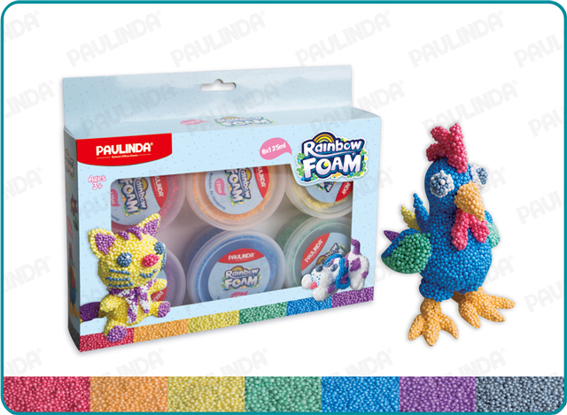 6x125ml Rainbow foam (Color Box)
